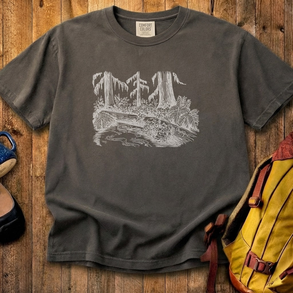 Olympic Line Drawing Cotton T-Shirt