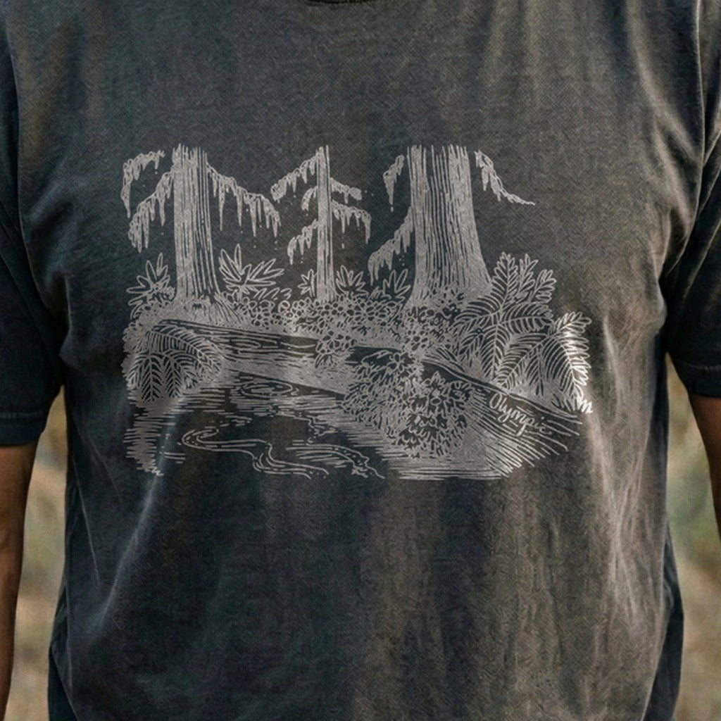 Olympic Line Drawing Cotton T-Shirt