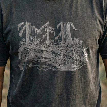 Olympic Line Drawing Cotton T-Shirt