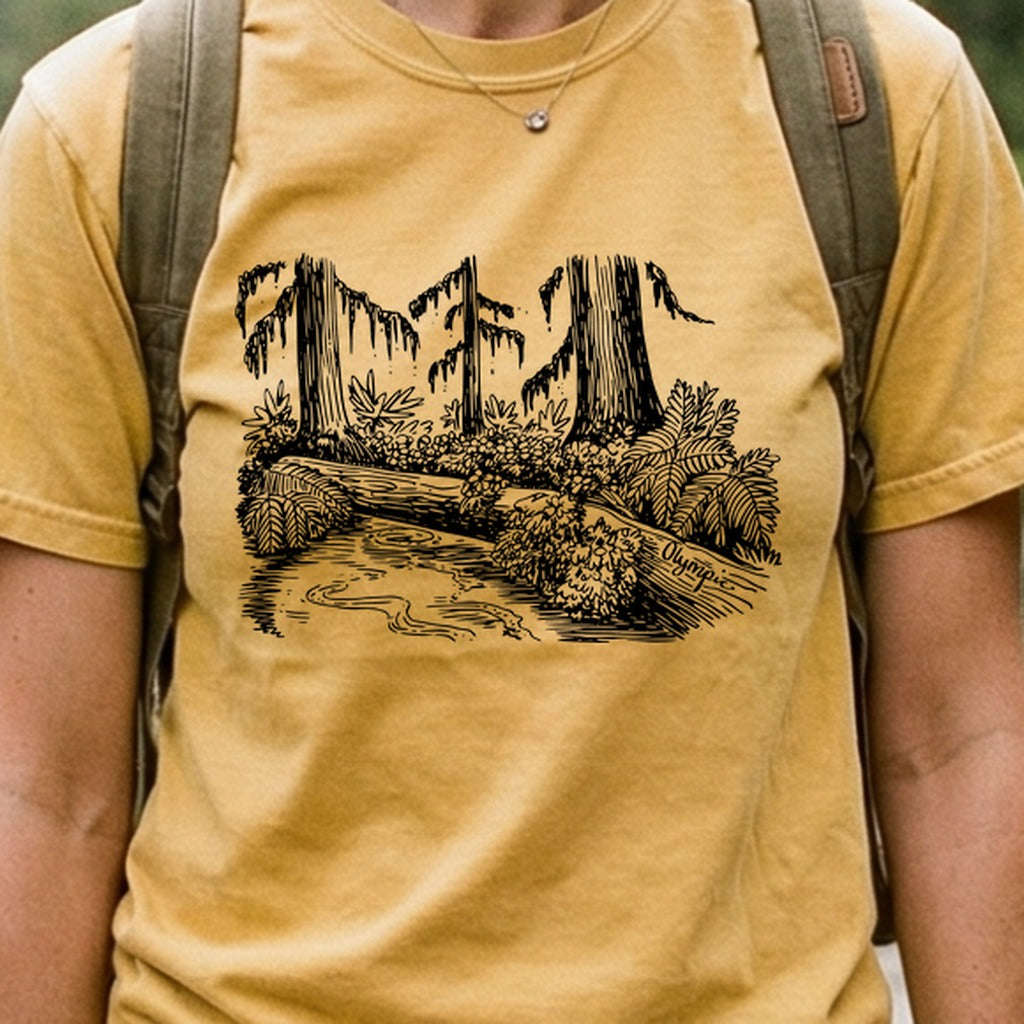 Olympic Line Drawing Cotton T-Shirt