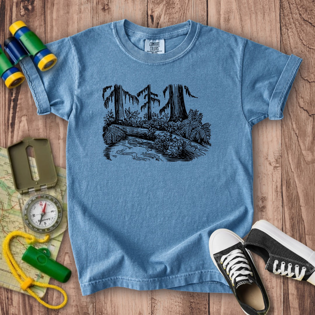Olympic Line Drawing Kids Cotton T-Shirt