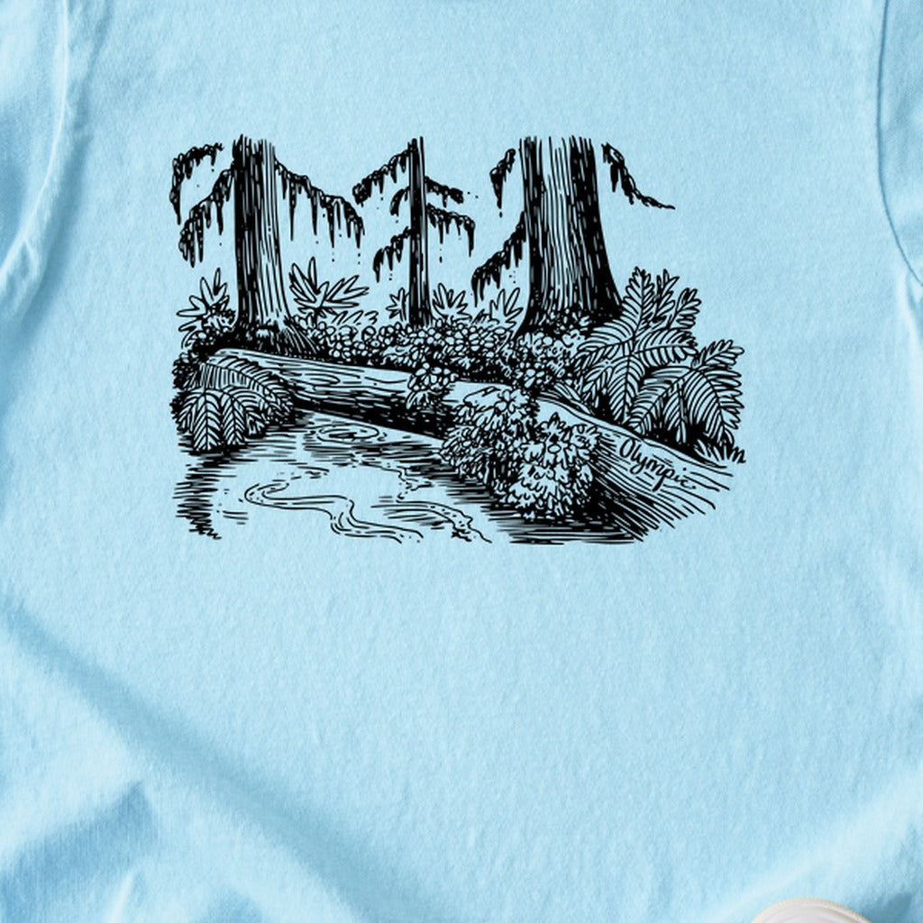 Olympic Line Drawing Kids Cotton T-Shirt
