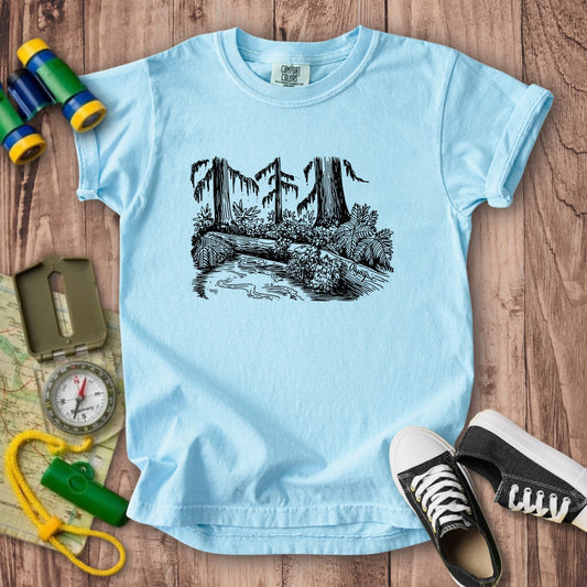 Olympic Line Drawing Kids Cotton T-Shirt