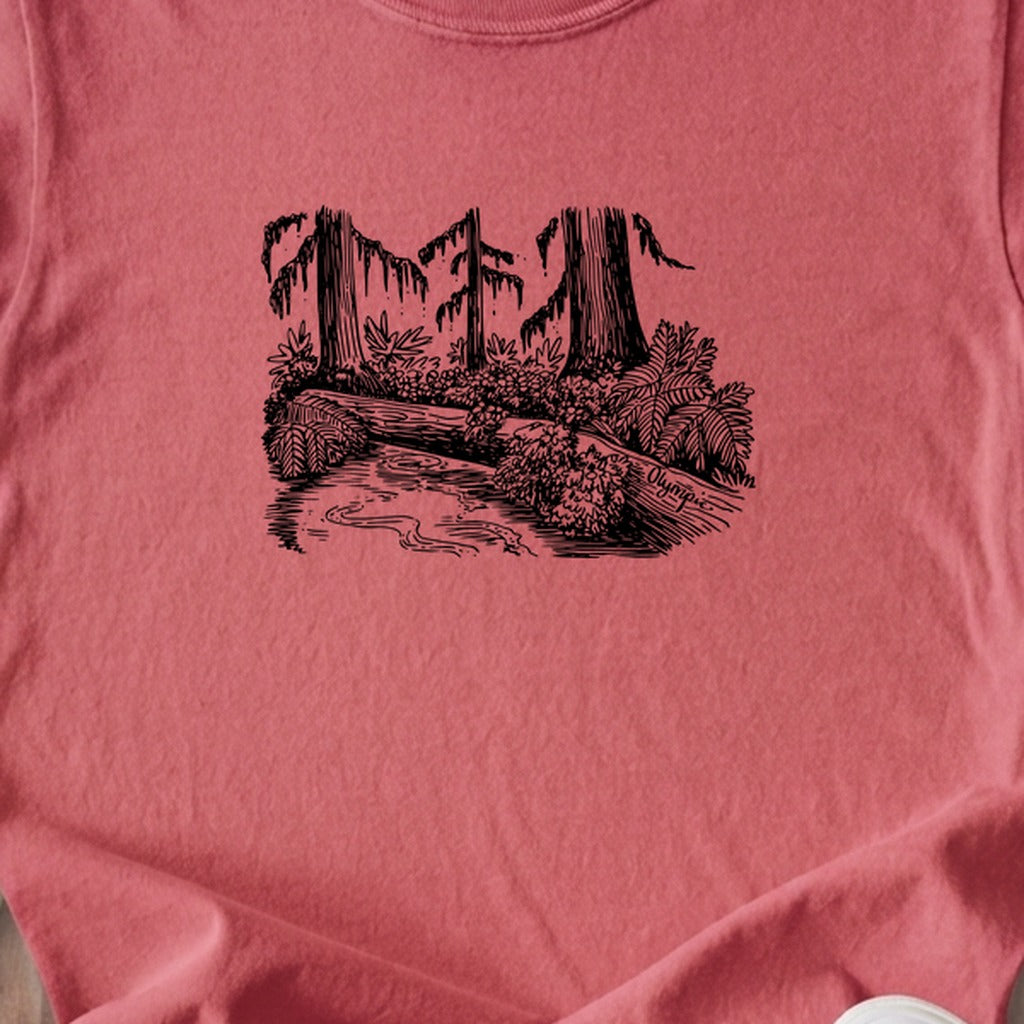 Olympic Line Drawing Kids Cotton T-Shirt