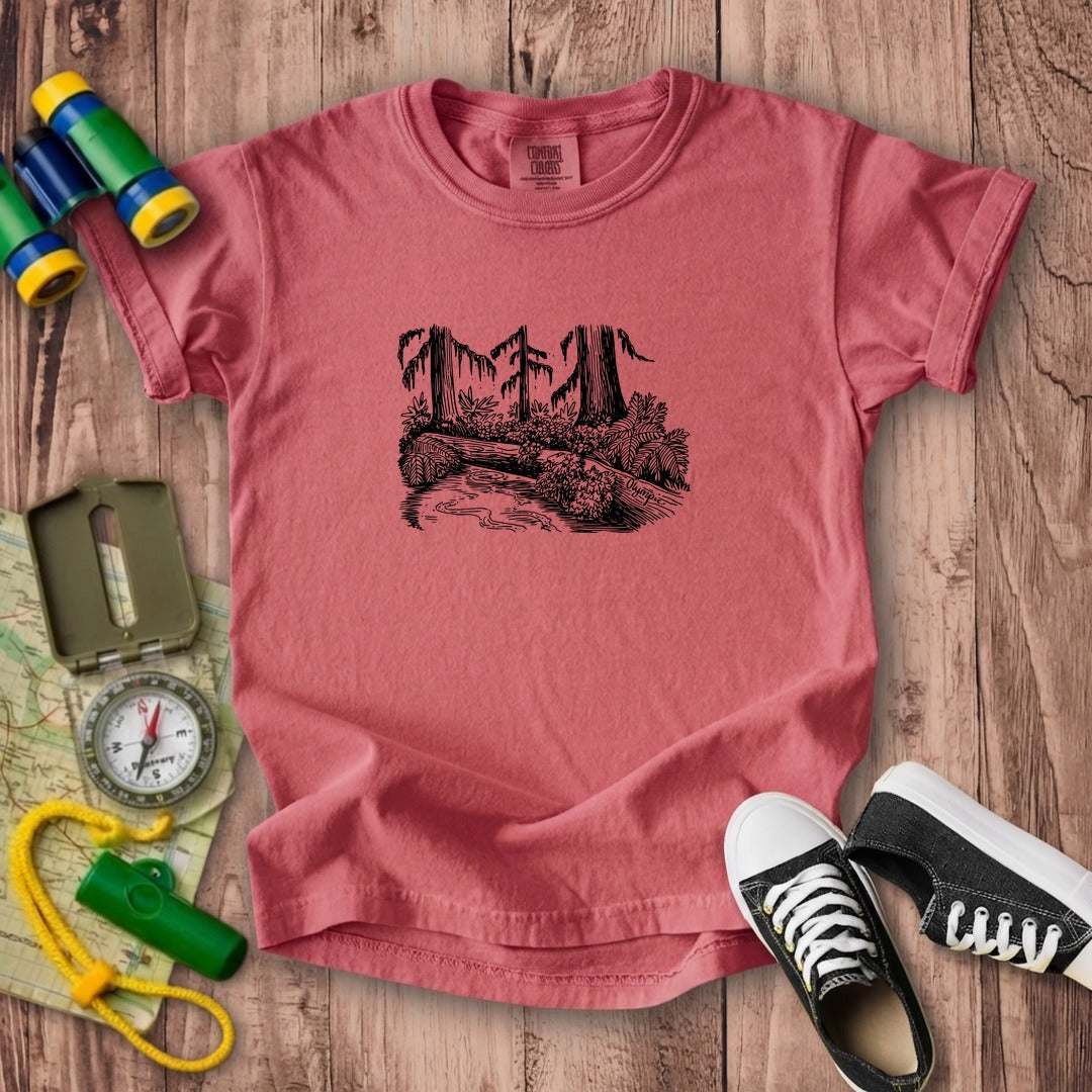Olympic Line Drawing Kids Cotton T-Shirt