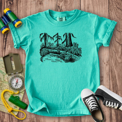 Olympic Line Drawing Kids Cotton T-Shirt