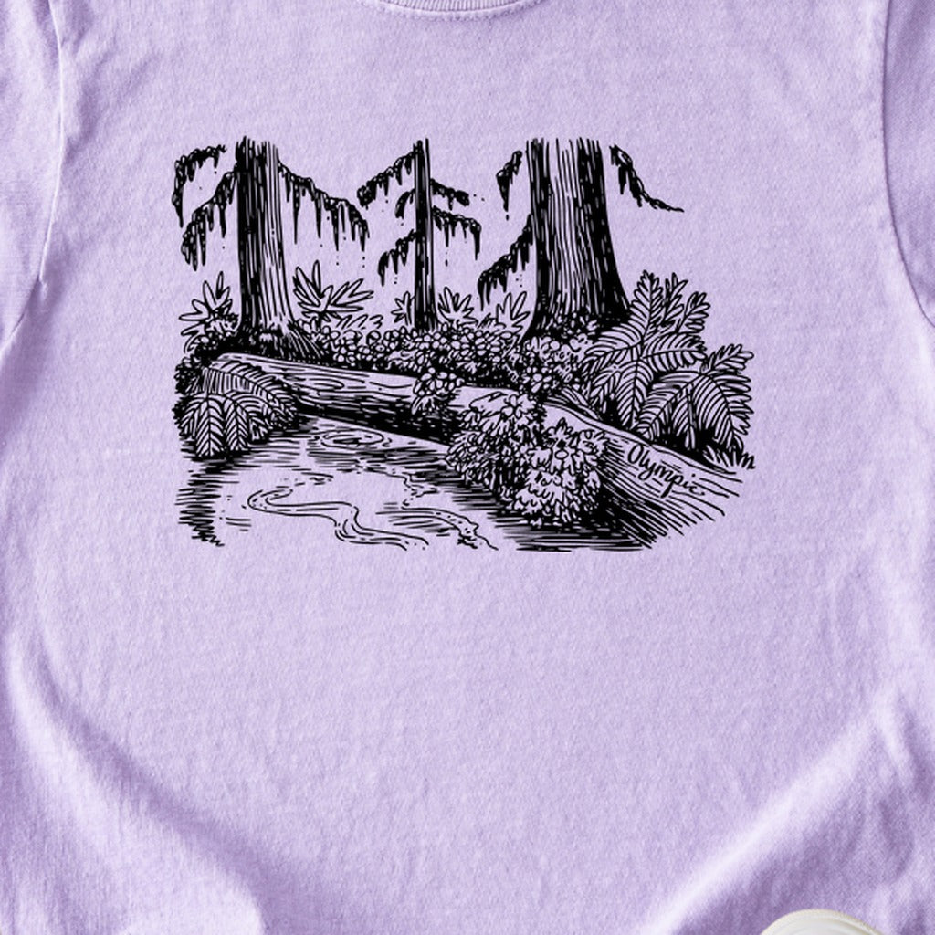 Olympic Line Drawing Kids Cotton T-Shirt