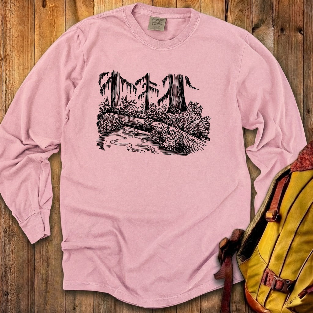 Olympic Line Drawing Cotton Long Sleeve