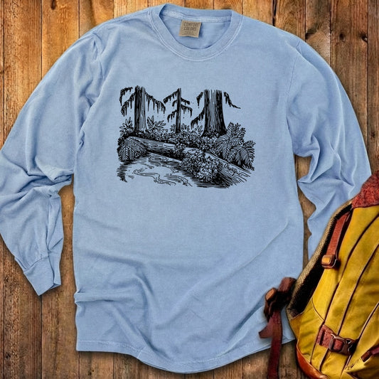 Olympic Line Drawing Cotton Long Sleeve