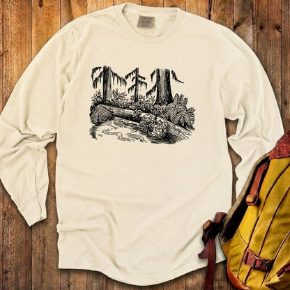 Olympic Line Drawing Cotton Long Sleeve