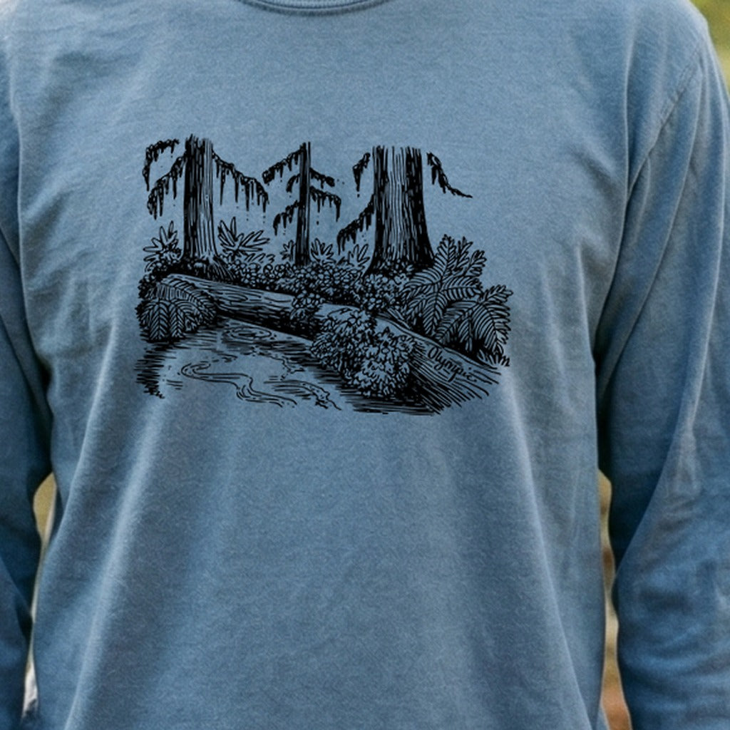 Olympic Line Drawing Cotton Long Sleeve
