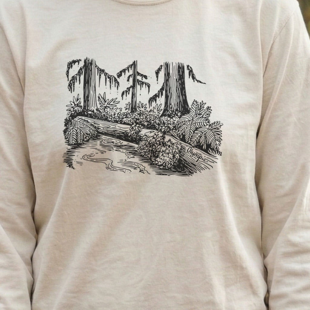 Olympic Line Drawing Cotton Long Sleeve