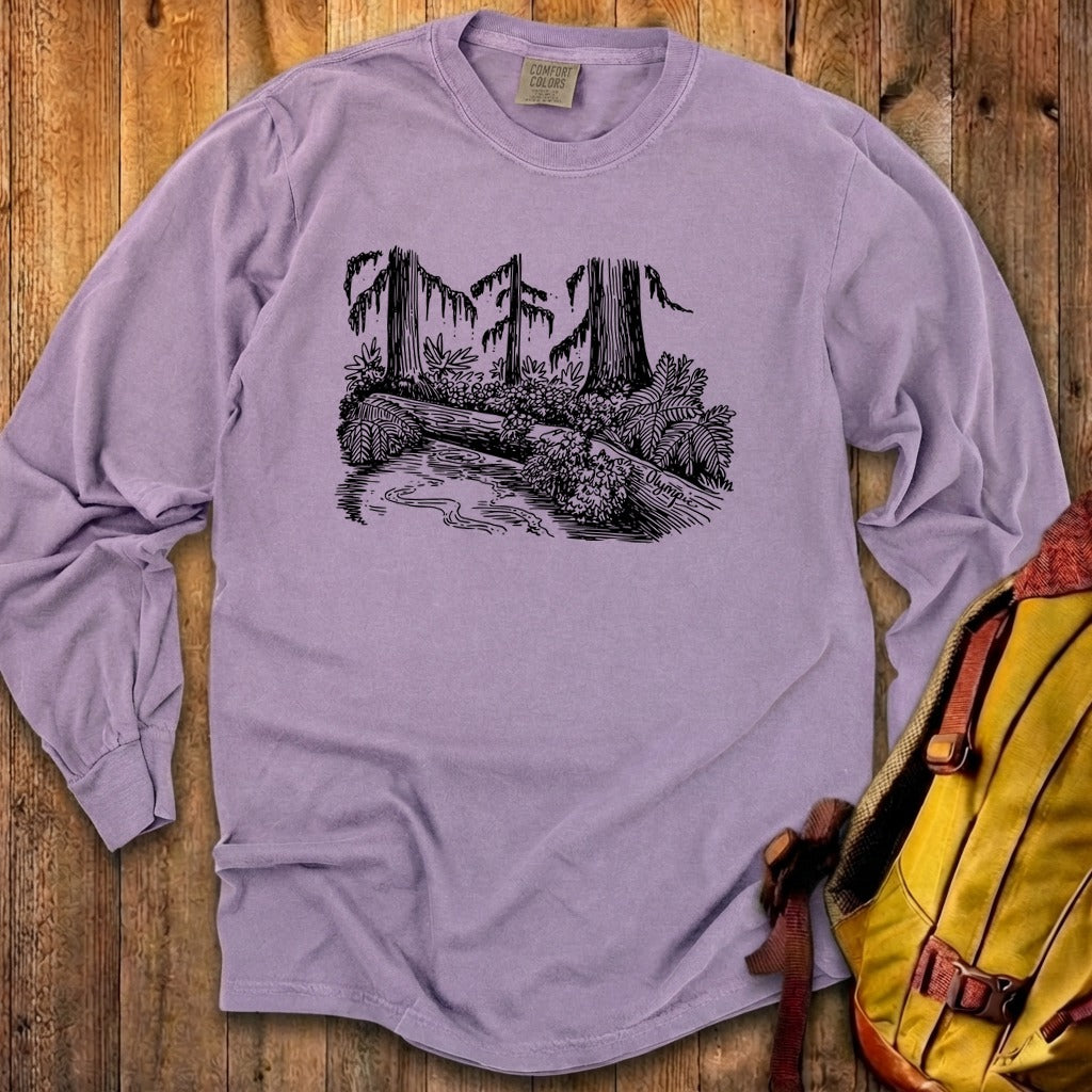 Olympic Line Drawing Cotton Long Sleeve