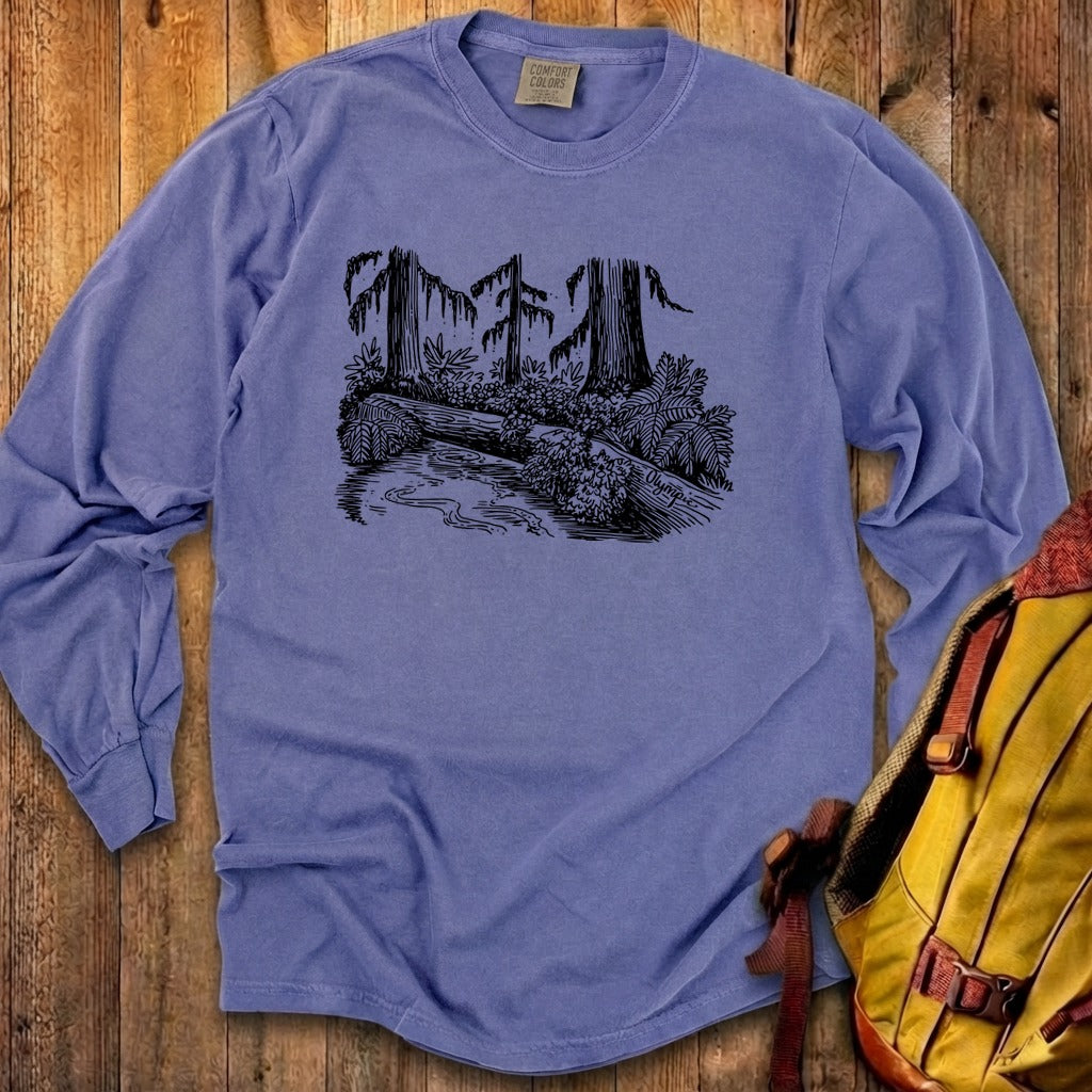 Olympic Line Drawing Cotton Long Sleeve