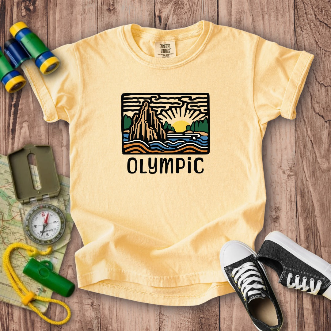 Olympic National Park Kids Cotton T-Shirt