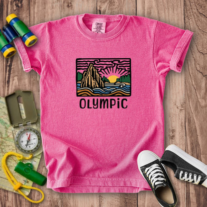 Olympic National Park Kids Cotton T-Shirt