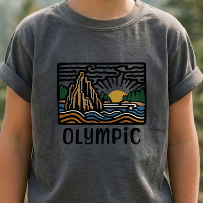 Olympic National Park Kids Cotton T-Shirt