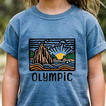 Olympic National Park Kids Cotton T-Shirt