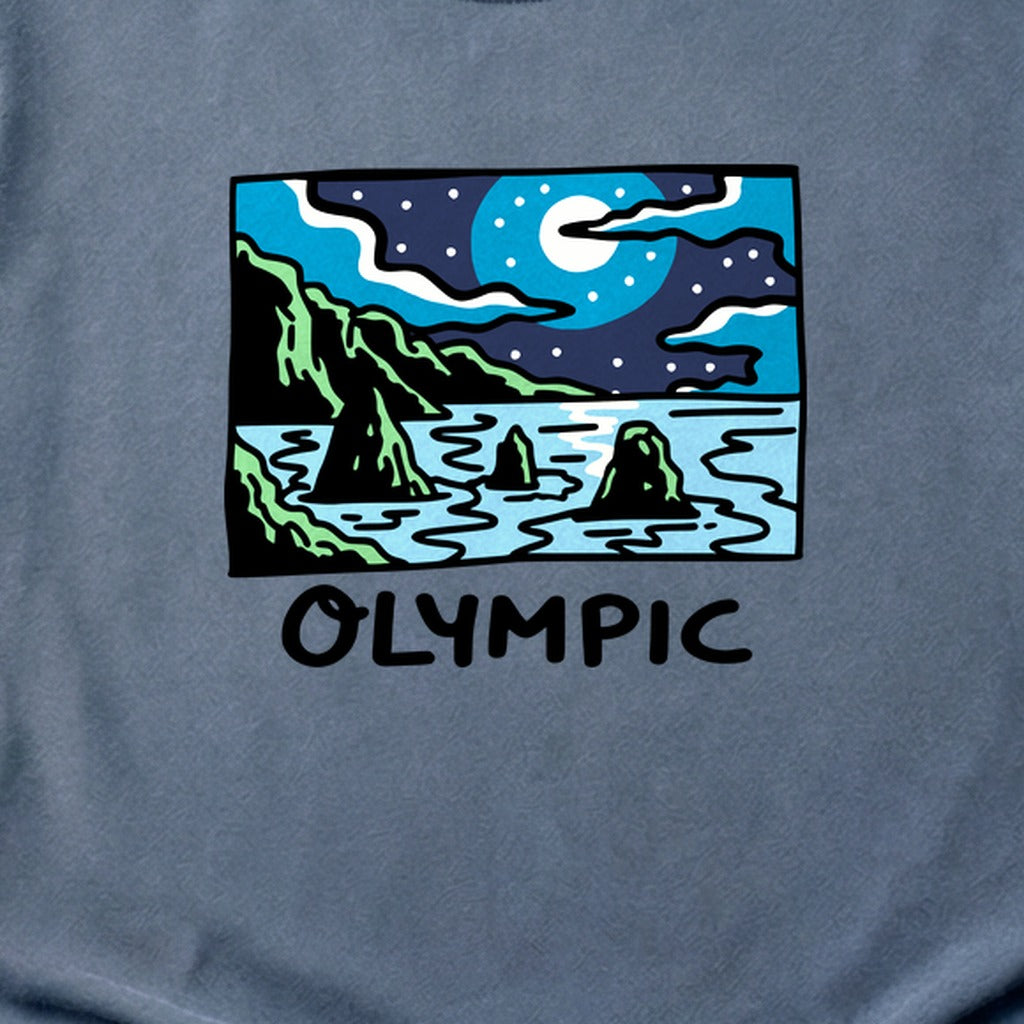 Olympic at Night Cotton T-Shirt