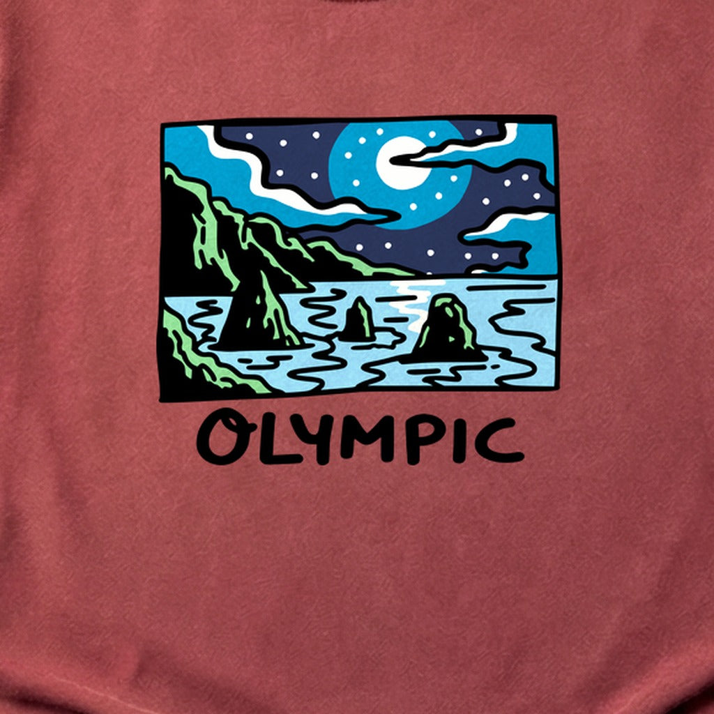 Olympic at Night Cotton T-Shirt