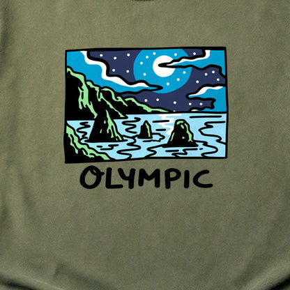 Olympic at Night Cotton T-Shirt