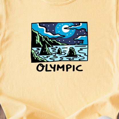 Olympic at Night Kids Cotton T-Shirt