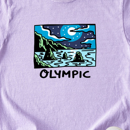 Olympic at Night Kids Cotton T-Shirt