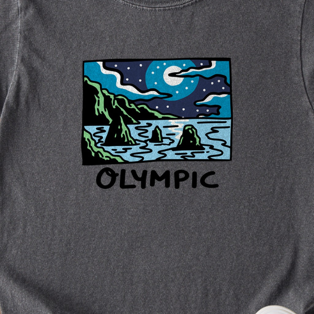 Olympic at Night Kids Cotton T-Shirt