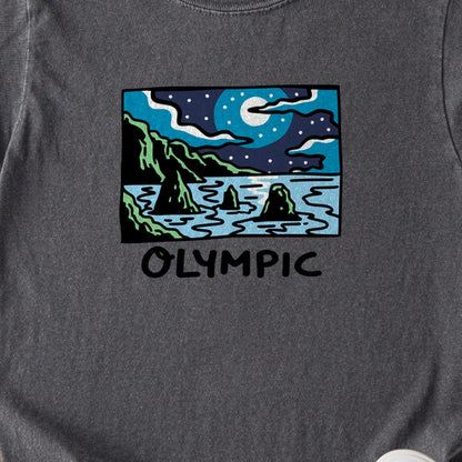 Olympic at Night Kids Cotton T-Shirt