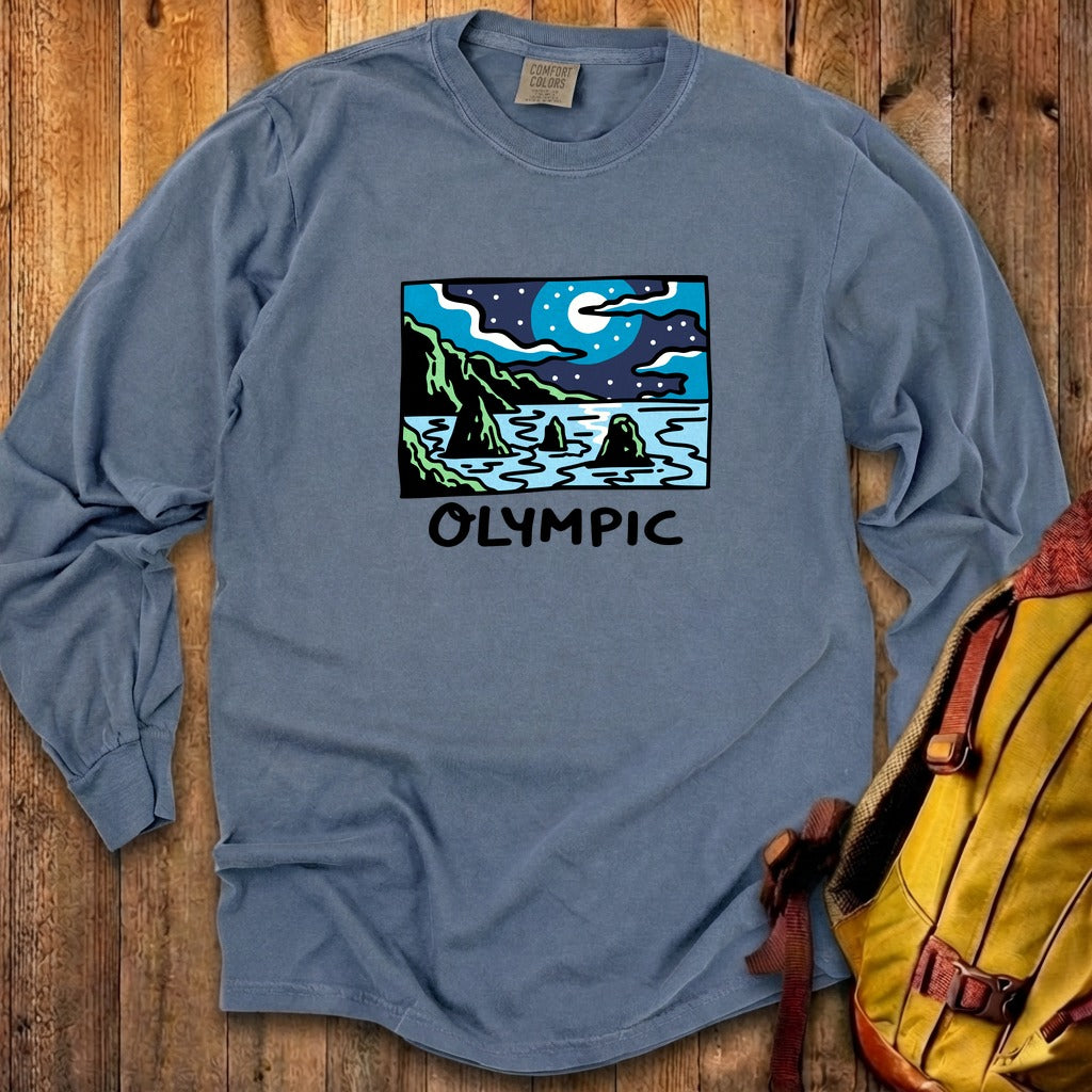 Olympic at Night Cotton Long Sleeve