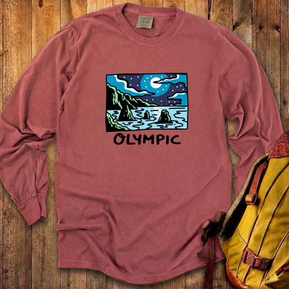 Olympic at Night Cotton Long Sleeve