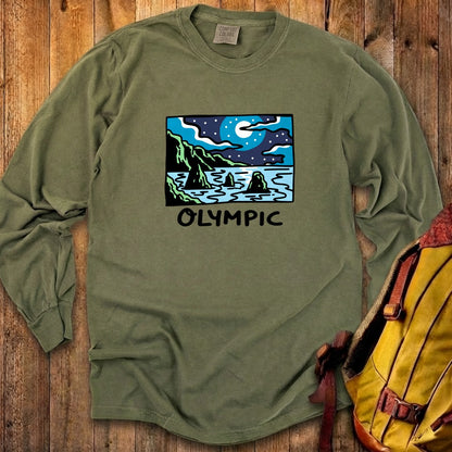 Olympic at Night Cotton Long Sleeve