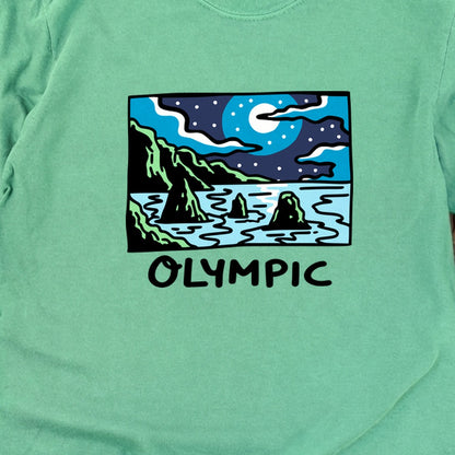 Olympic at Night Cotton Long Sleeve