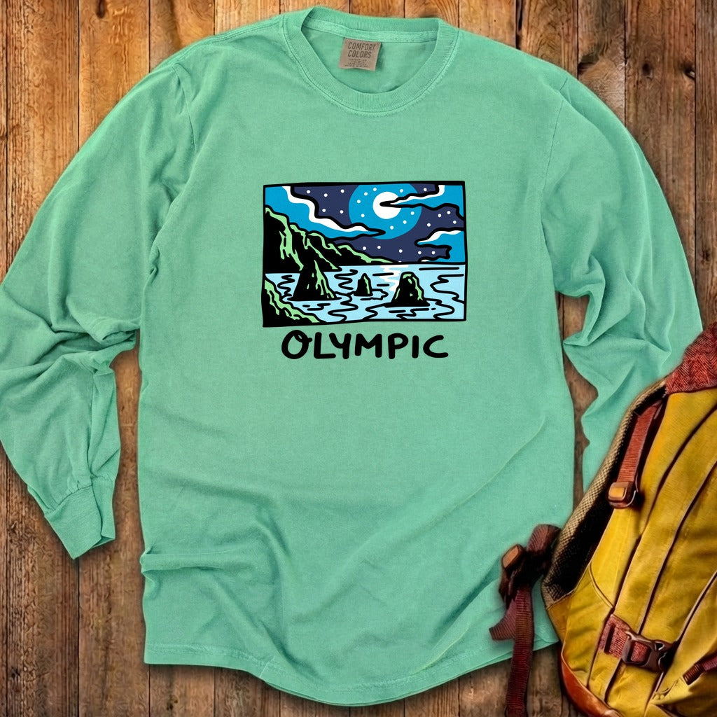 Olympic at Night Cotton Long Sleeve