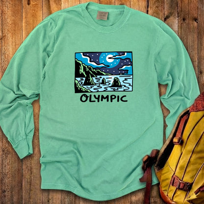 Olympic at Night Cotton Long Sleeve