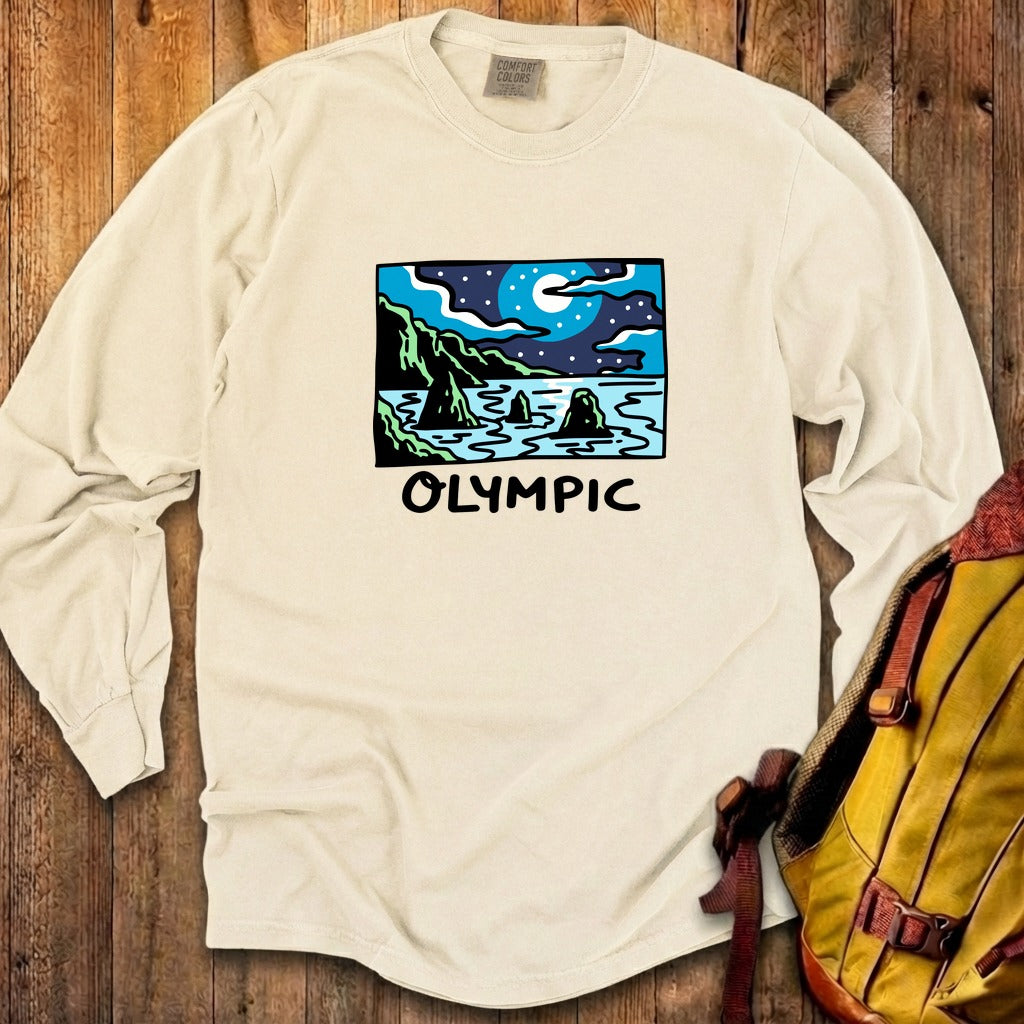 Olympic at Night Cotton Long Sleeve