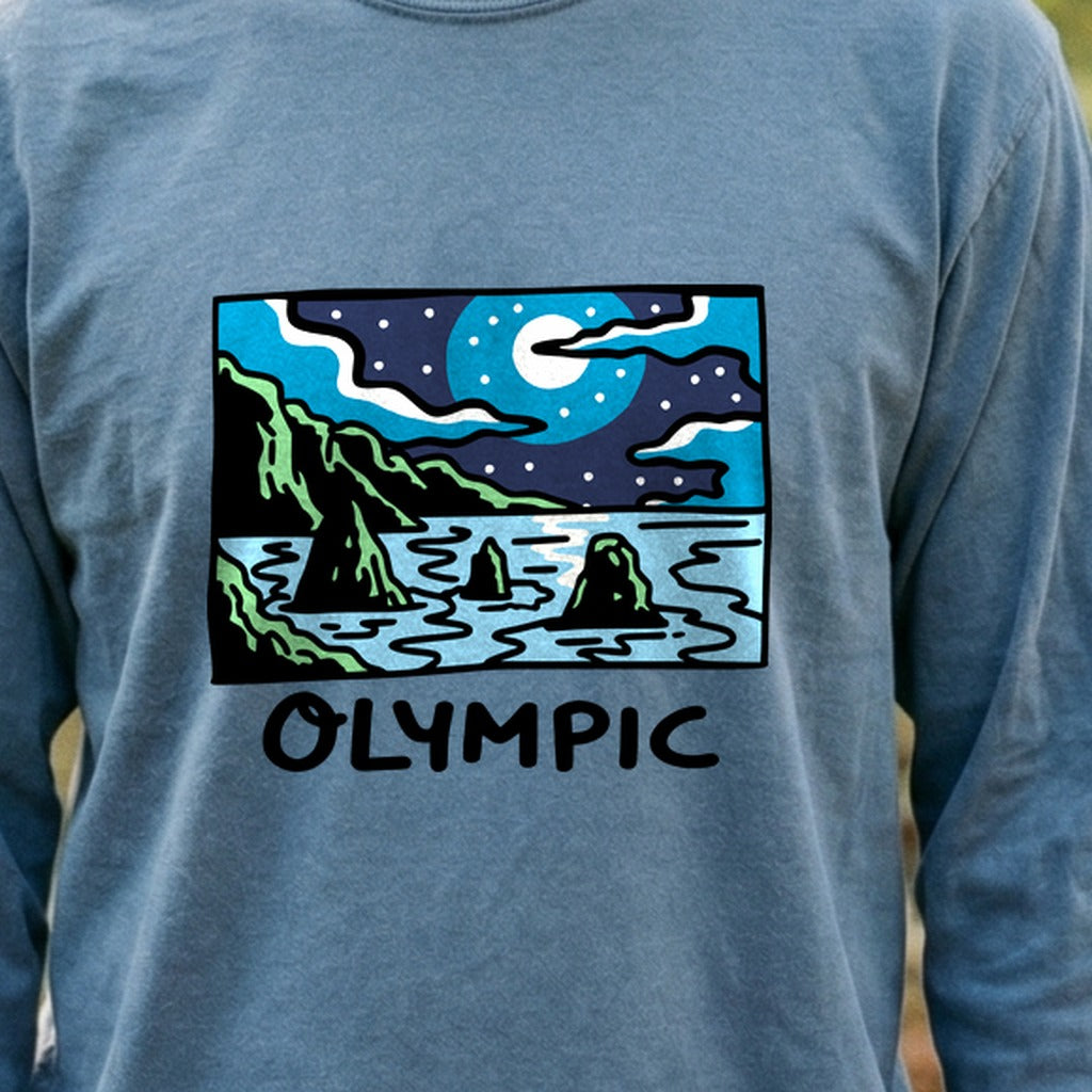Olympic at Night Cotton Long Sleeve