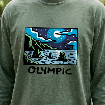 Olympic at Night Cotton Long Sleeve
