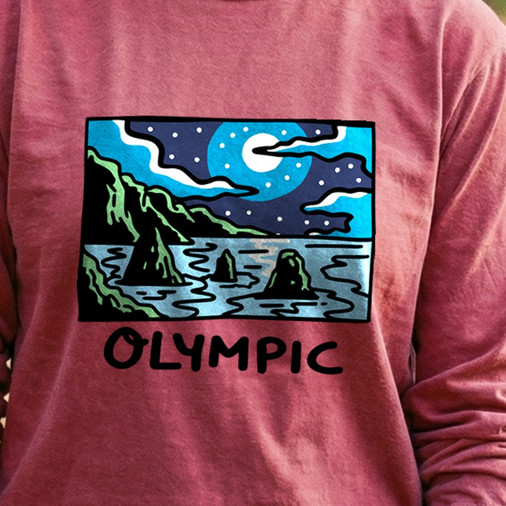 Olympic at Night Cotton Long Sleeve