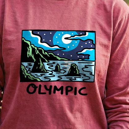 Olympic at Night Cotton Long Sleeve
