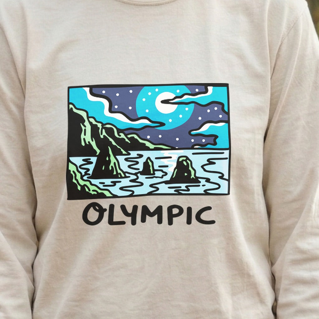 Olympic at Night Cotton Long Sleeve