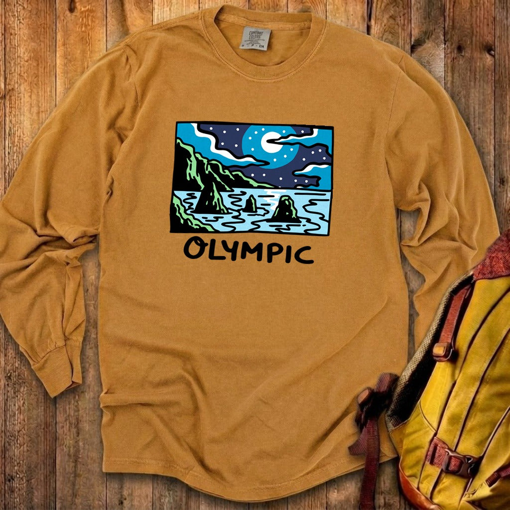 Olympic at Night Cotton Long Sleeve