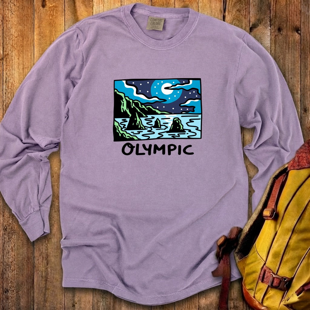 Olympic at Night Cotton Long Sleeve