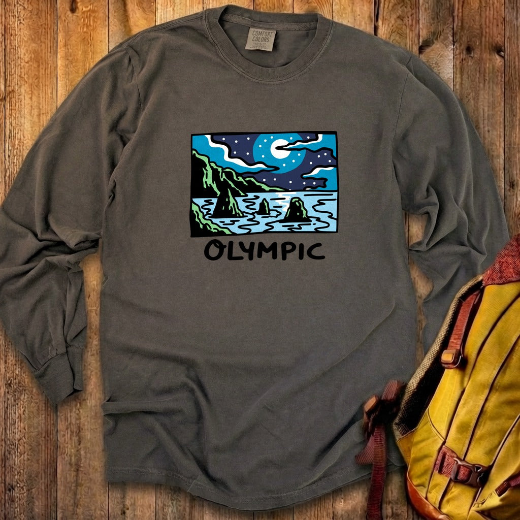 Olympic at Night Cotton Long Sleeve