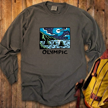 Olympic at Night Cotton Long Sleeve