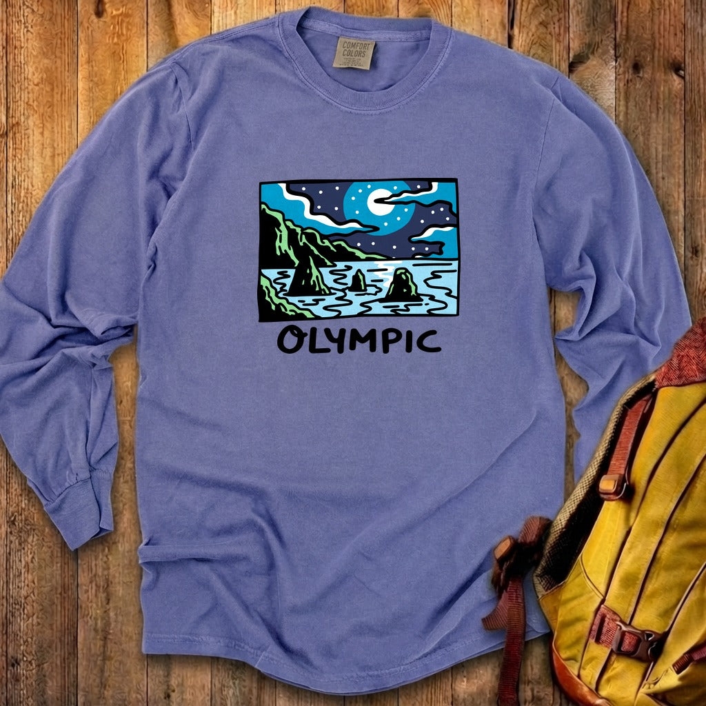 Olympic at Night Cotton Long Sleeve