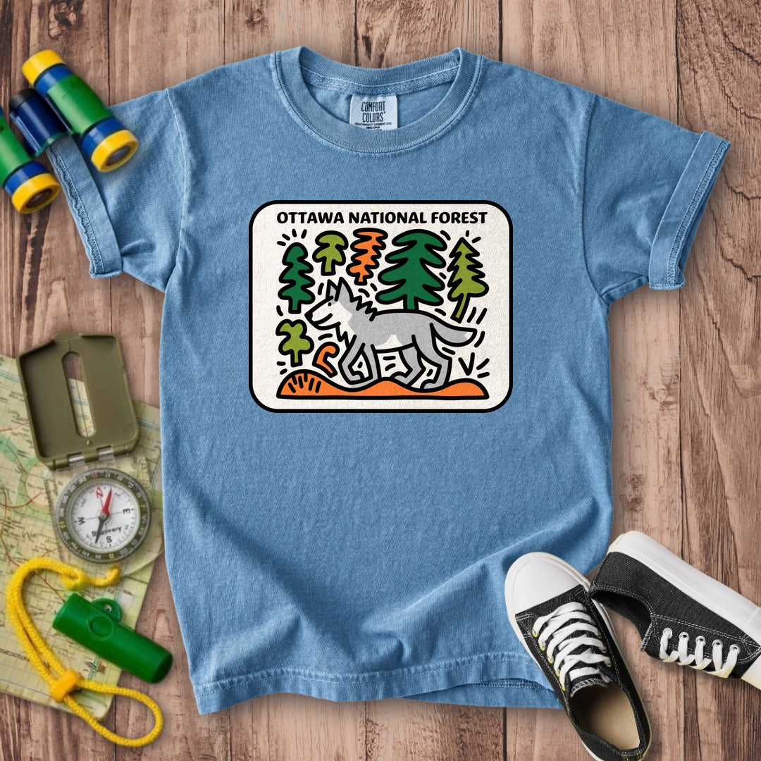 Ottawa National Forest Kids Cotton T-Shirt