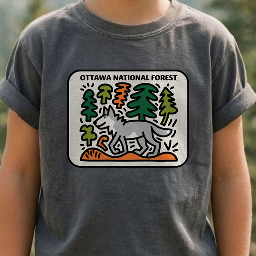 Ottawa National Forest Kids Cotton T-Shirt