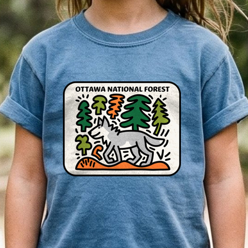 Ottawa National Forest Kids Cotton T-Shirt