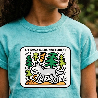 Ottawa National Forest Kids Cotton T-Shirt